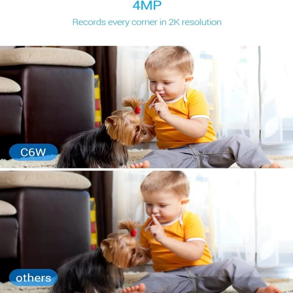 EZVIZ 4MP İç Mekan PTZ Yapay Zeka İnsan Algılama, 2K Pan Tilt Güvenlik Kamerası