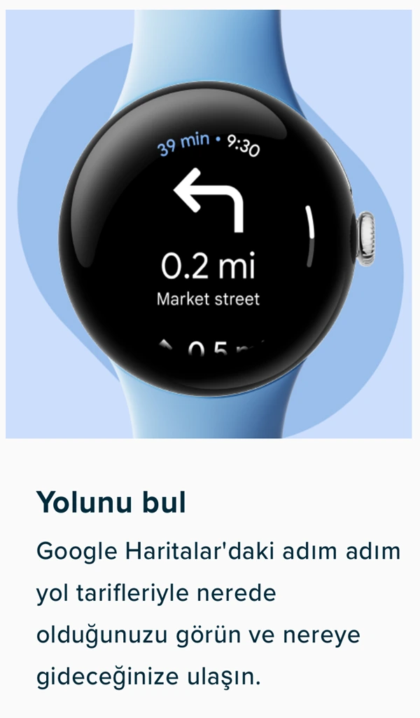 Google Pixel Watch 2 Android Akıllı Saat Bay Active Band - LTE