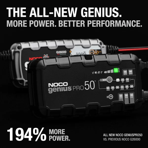 NOCO GENİUSPRO50 6V/12V/24V 50 Amp Akıllı Akü Şarj Cihazı