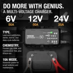NOCO GENİUSPRO50 6V/12V/24V 50 Amp Akıllı Akü Şarj Cihazı