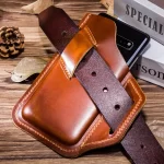 El Yapımı Deri Telefon Kılıfı Evrensel Uyumlu Deri Telefon kılıfı