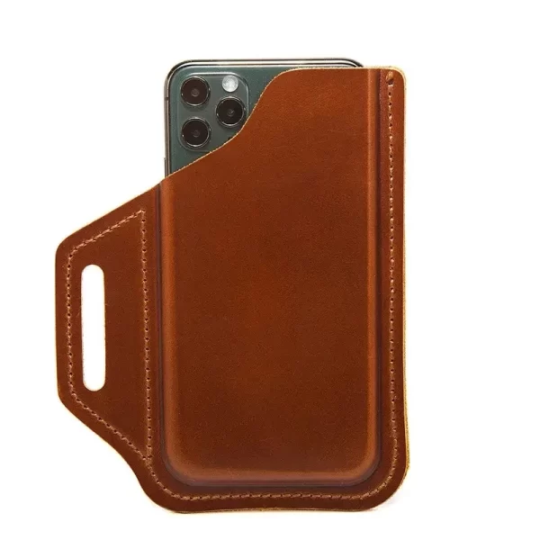 El Yapımı Deri Telefon Kılıfı Evrensel Uyumlu Deri Telefon kılıfı