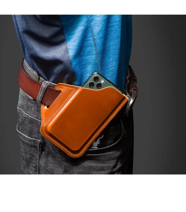 El Yapımı Deri Telefon Kılıfı Evrensel Uyumlu Deri Telefon kılıfı