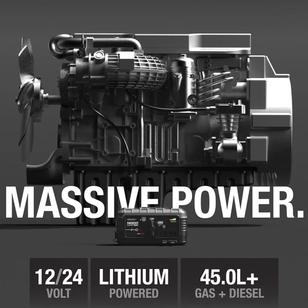NOCO Boost Max GB500 6250 Amp 12 Volt ve 24 Volt UltraSafe Taşınabilir Lityum Takviye Starter