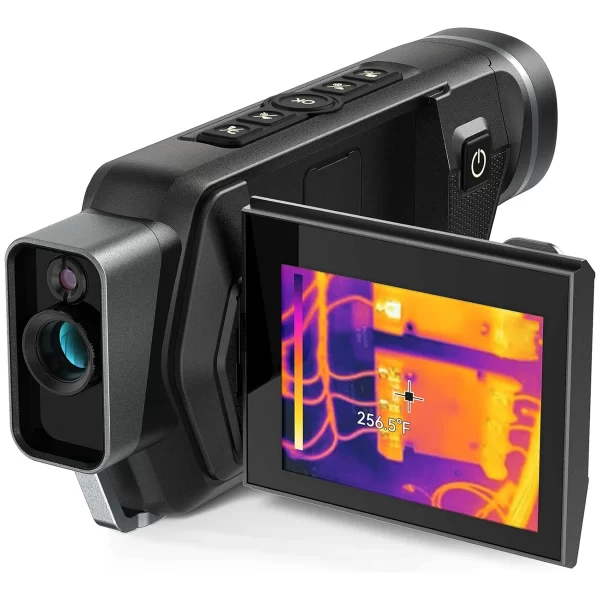 Teslong 256x192 İR Kızılötesi Termal Monoküler, 3,5 "Flip-Out LCD Monitör