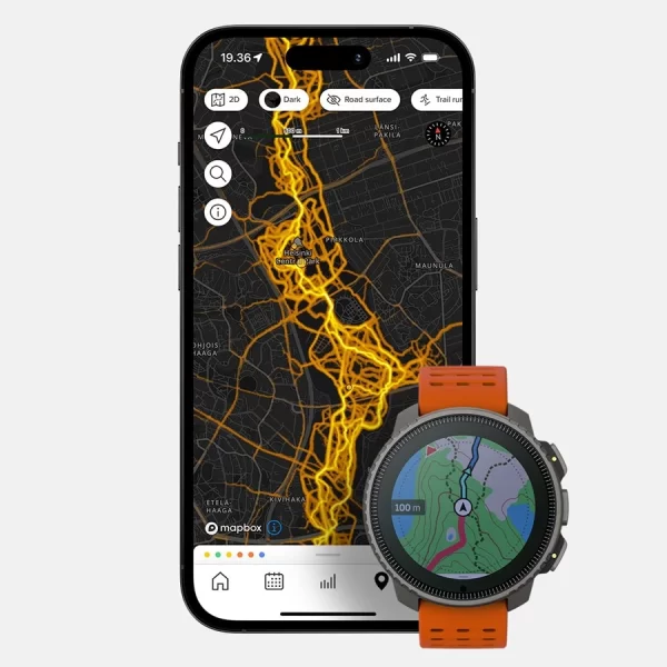 SUUNTO Vertical Titanium Solar Canyon Açık hava gezileri ve eğitimler için macera saati