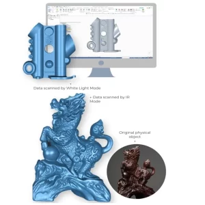 Taşınabilir Renkli 3D Tarayıcı Katı Kenar Shining3D Sürümü CAD Yazılımı