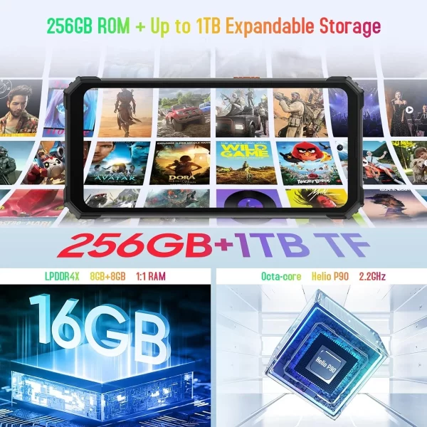 Blackview BV8900 Termal Kameralı Sağlam Telefon Termal - 4× Space Zoom