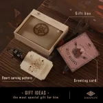 Erkekler İçin El Yapımı Kişiselleştirilmiş Cüzdan Rfid NFC Güvenlik Engelleme Özellikli
