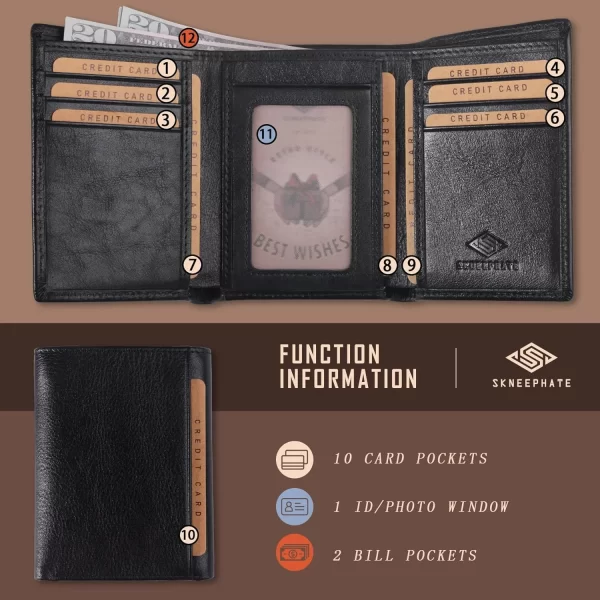 Erkekler İçin El Yapımı Kişiselleştirilmiş Cüzdan Rfid NFC Güvenlik Engelleme Özellikli