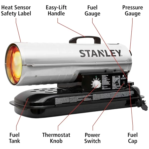 STANLEY ST-80T-KFA Gazyağı/Dizel Fanlı Hava Isıtıcı, 80.000 BTU