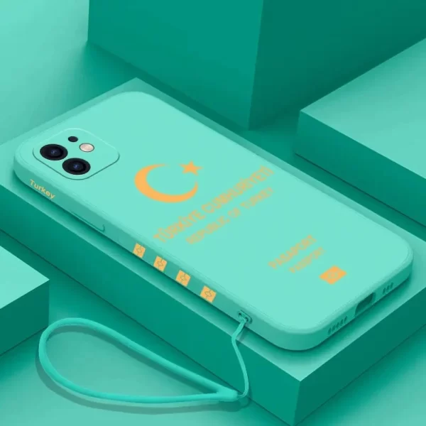 Türkiye Pasaport Kapaklı Özel Silikon Telefon Kılıfı