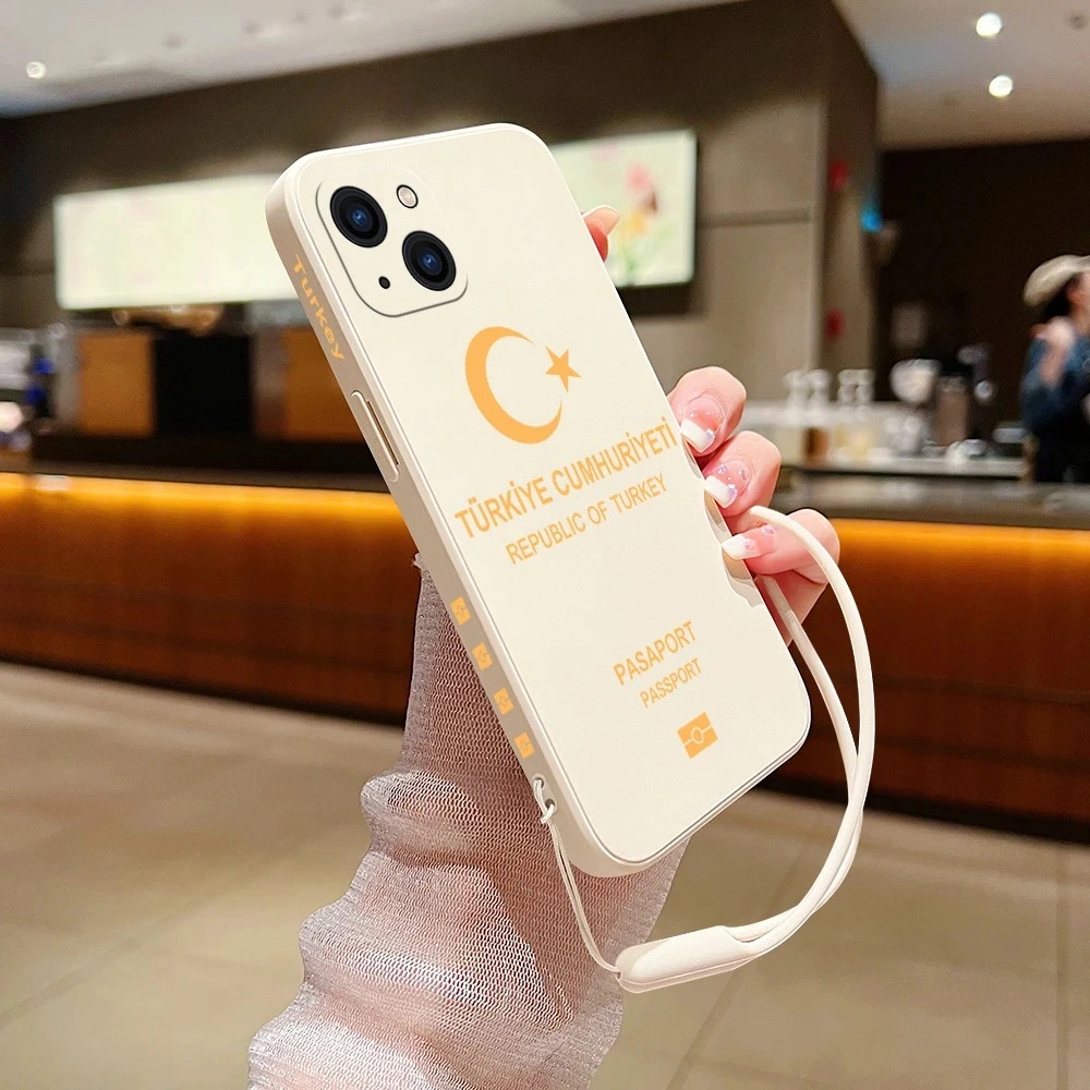 Türkiye Pasaport Kapaklı Özel Silikon Telefon Kılıfı