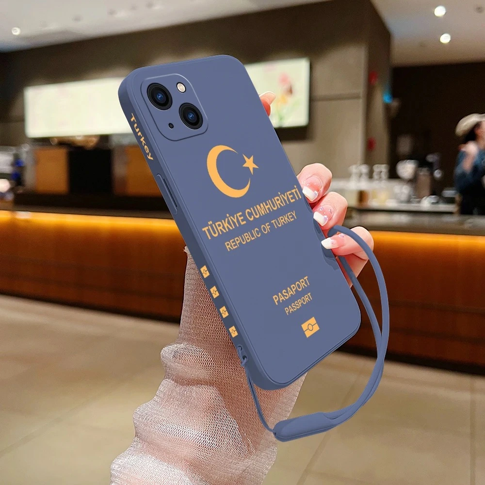 Türkiye Pasaport Kapaklı Özel Silikon Telefon Kılıfı
