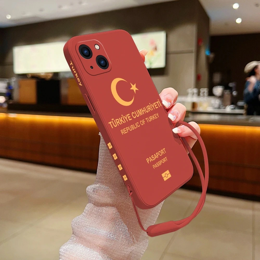 Türkiye Pasaport Kapaklı Özel Silikon Telefon Kılıfı