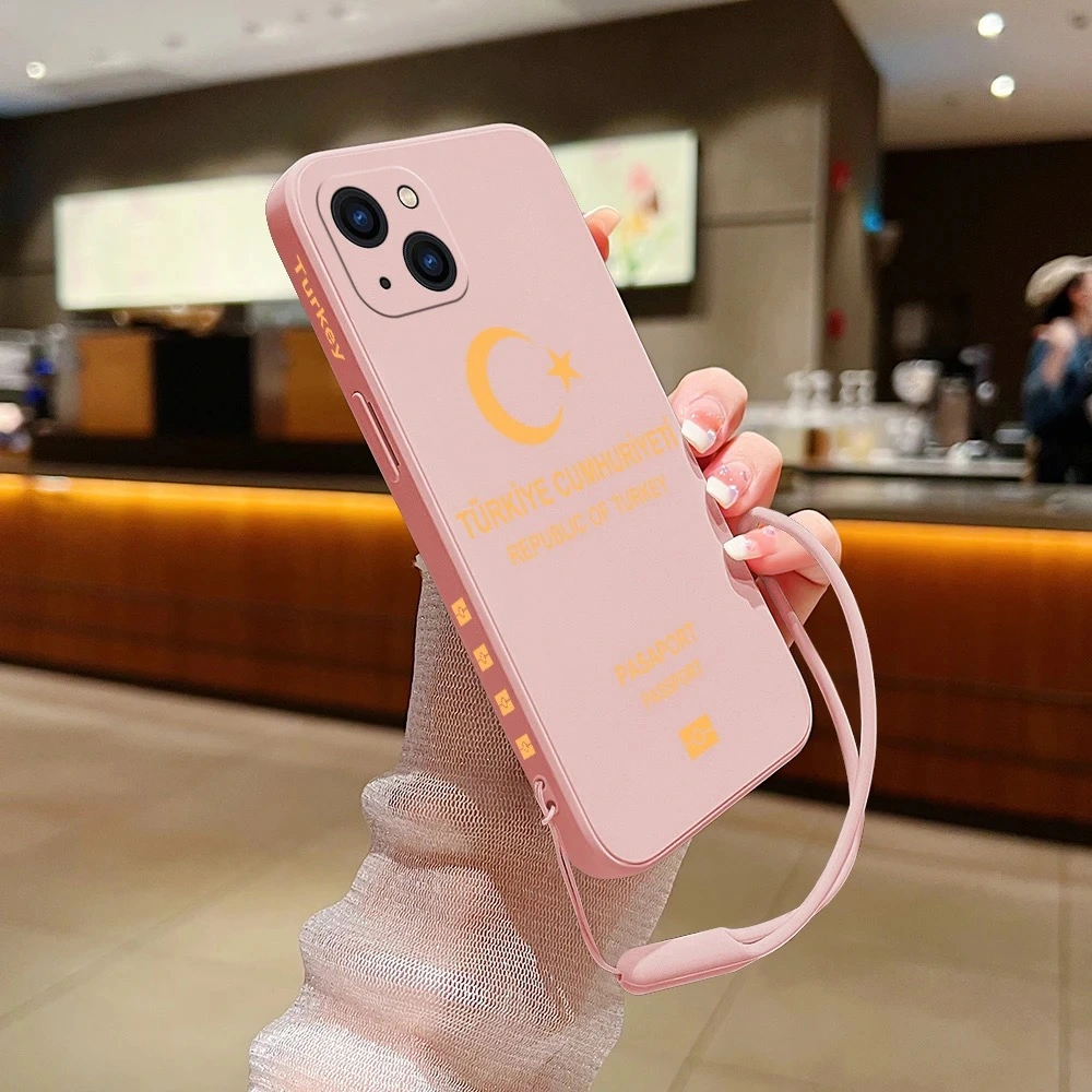 Türkiye Pasaport Kapaklı Özel Silikon Telefon Kılıfı