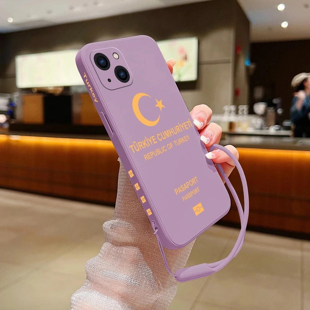 Türkiye Pasaport Kapaklı Özel Silikon Telefon Kılıfı