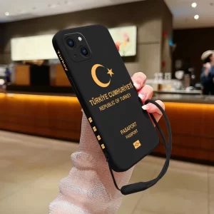 Türkiye Pasaport Kapaklı Özel Silikon Telefon Kılıfı