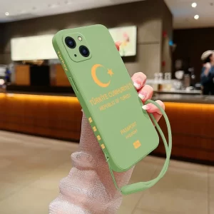 Türkiye Pasaport Kapaklı Özel Silikon Telefon Kılıfı