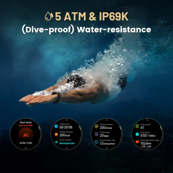KOSPET TANK T3 Akıllı Saat 15 ABD MIL-STD-810H Sertifikalı