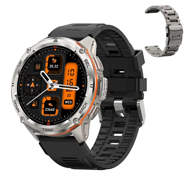 Kospet TANK T3 Ultra Akıllı Saat Çift Bantlı 6 Uydu Konumlandırma Sistemli