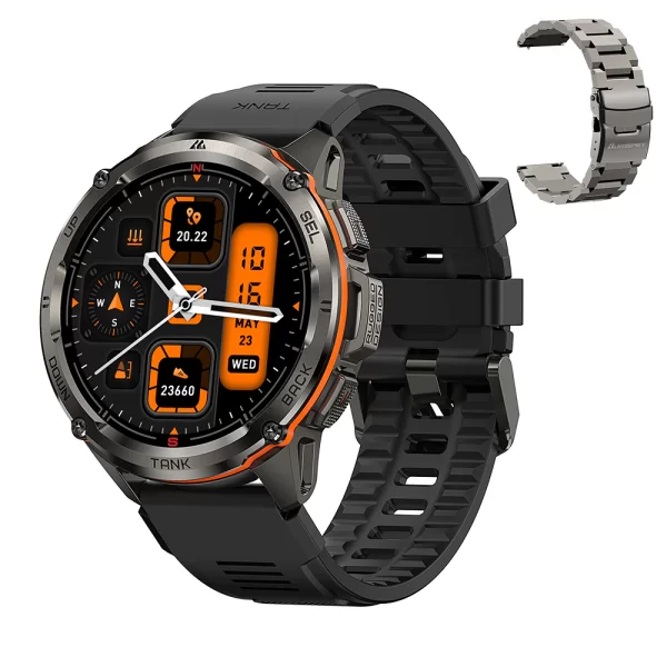 Kospet TANK T3 Ultra Akıllı Saat Çift Bantlı 6 Uydu Konumlandırma Sistemli