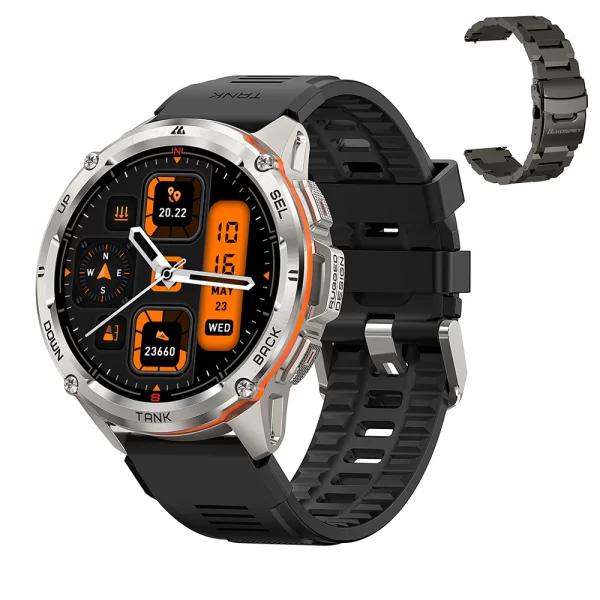 Kospet TANK T3 Ultra Akıllı Saat Çift Bantlı 6 Uydu Konumlandırma Sistemli