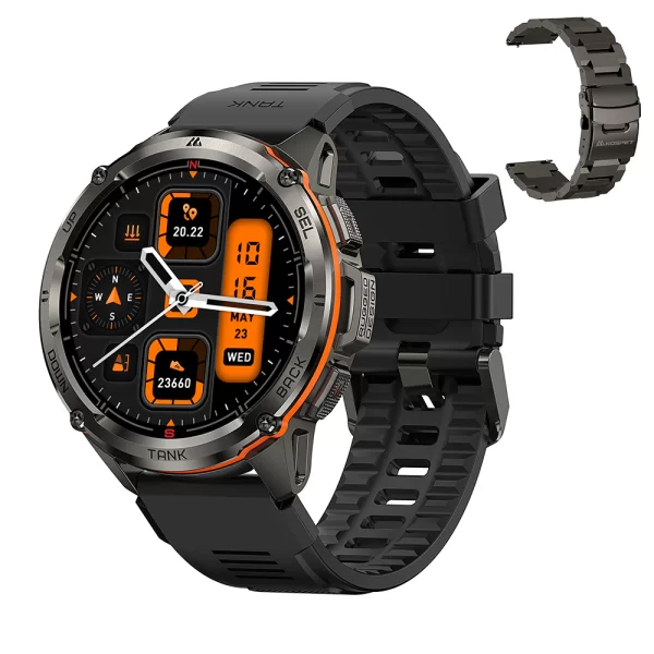 Kospet TANK T3 Ultra Akıllı Saat Çift Bantlı 6 Uydu Konumlandırma Sistemli