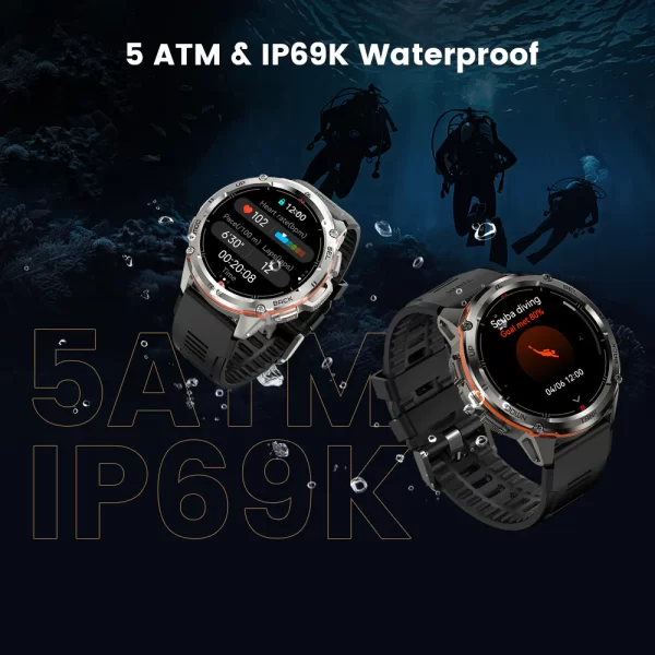 KOSPET TANK T3 Ultra Akıllı Saat Çift Bantlı 6 Uydu Konumlandırma Sistemli