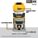 DEWALT 20V Max XR Kablosuz Yönlendirici, Fırçasız Motor (Batar yok)