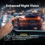 P12 Pro 4K Ayna Araç Kamerası, 12'' Dikiz Aynası Kamerası, ADAS ve BSD