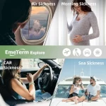 Bulantı Önleyici Bileklik IP67 Su Geçirmez Seyahat Hastalığı ve Araç Tutma Önleyici
