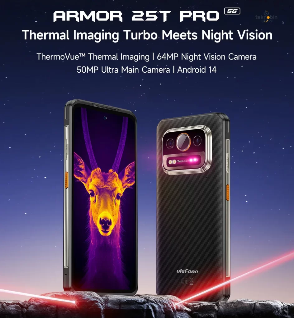 Ulefone Armor 25T Pro 5G Termal Kameralı Sağlam Telefon