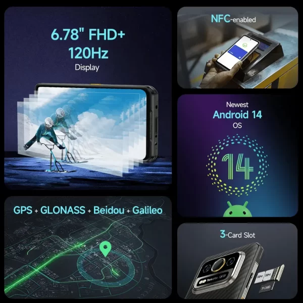 Ulefone Armor 25T Pro 5G Termal Kameralı Android 14 Sağlam Telefon