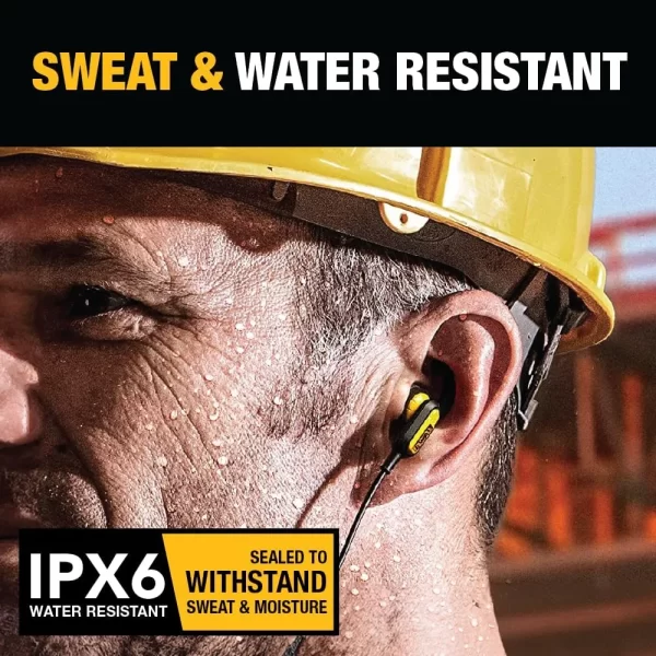 DEWALT Kablolu Kulaklık iOS iPhone Uyumlu Apple Tarafından Sertifikalandırılmıştır