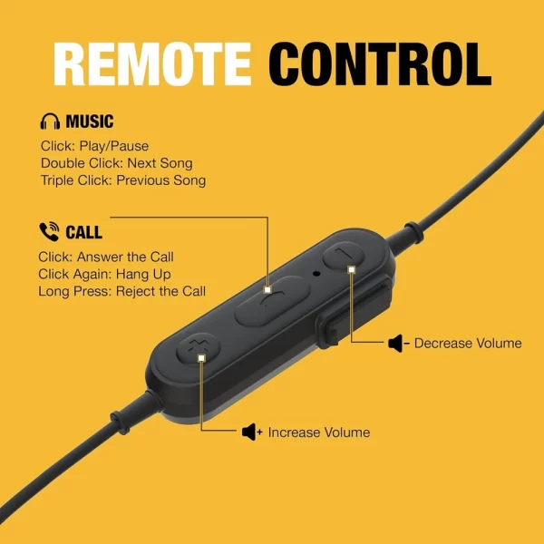 DEWALT Kablolu Kulaklık iOS iPhone Uyumlu Apple Tarafından Sertifikalandırılmıştır