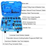 Radyatör Basınç Test Cihazı Soğutma Suyu Vakum Dolum Kiti