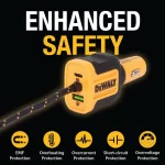 DEWALT 5 Portlu Ön ve Arka Koltuk Mobil USB PD 72W Araç Şarj Adaptörü