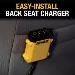 DEWALT 5 Portlu Ön ve Arka Koltuk Mobil USB PD 72W Araç Şarj Adaptörü