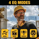 DEWALT 2'si 1 Arada Boyun Askılı Bluetooth Kulaklık Dahili Hoparlörler