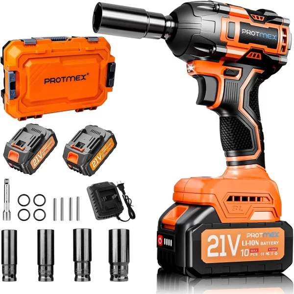 Protmex Darbeli Şarjlı 700 NM 3300RPM Fırçasız Yüksek Torklu Darbeli Motor