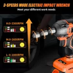 Protmex Darbeli Şarjlı 700 NM 3300RPM Fırçasız Yüksek Torklu Darbeli Motor