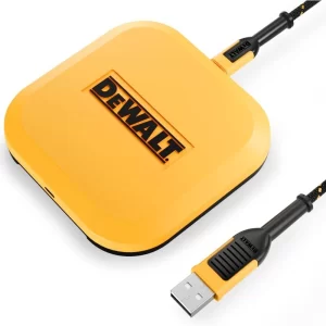 DEWALT Hızlı Kablosuz Şarj Pedi Tip C Kablo ve AC Adaptörü Dahil