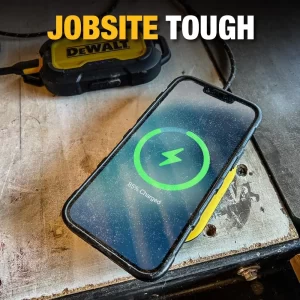 DEWALT Hızlı Kablosuz Şarj Pedi Tip C Kablo ve AC Adaptörü Dahil
