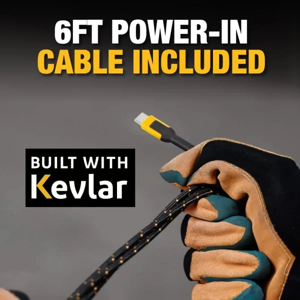 DEWALT Hızlı Kablosuz Şarj Pedi Tip C Kablo ve AC Adaptörü Dahil