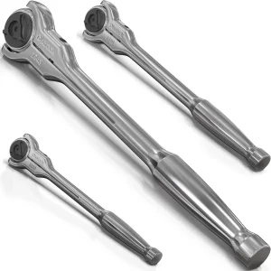 Olsa Tools 90T Döner Başlı Cırcırlı Anahtar Seti, 3 Parça