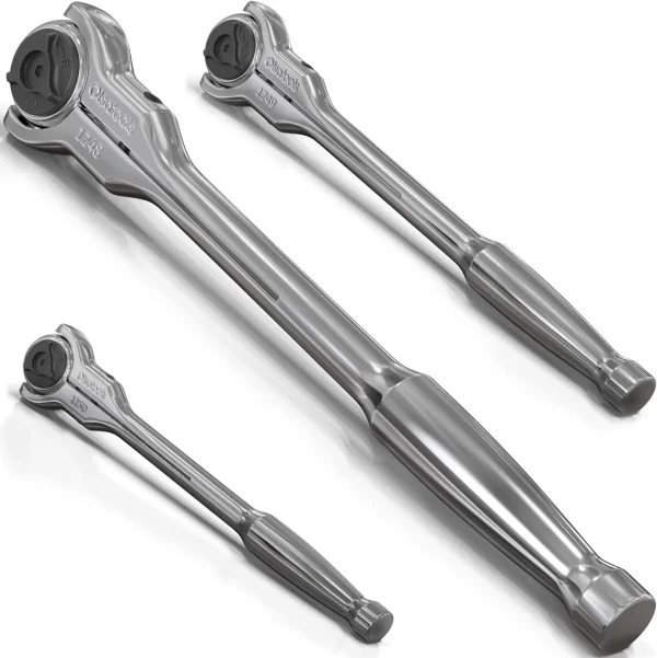 Olsa Tools 90T Döner Başlı Cırcırlı Anahtar Seti, 3 Parça