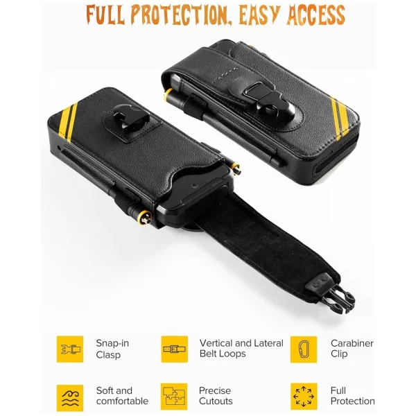 Ulefone Armor 26 Ultra Kılıfı Kemer Klipsli Çok Amaçlı Deri Telefon Kılıfı