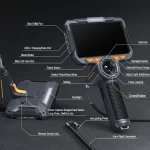 Teslong 360 Eklemli Boroskop 4 Yönlü Joystick Muayene Kamerası