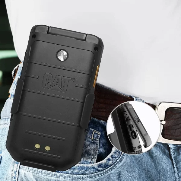 CAT S22 Flip Telefon ile Uyumlu Döner Kemer Klipsli Hafif